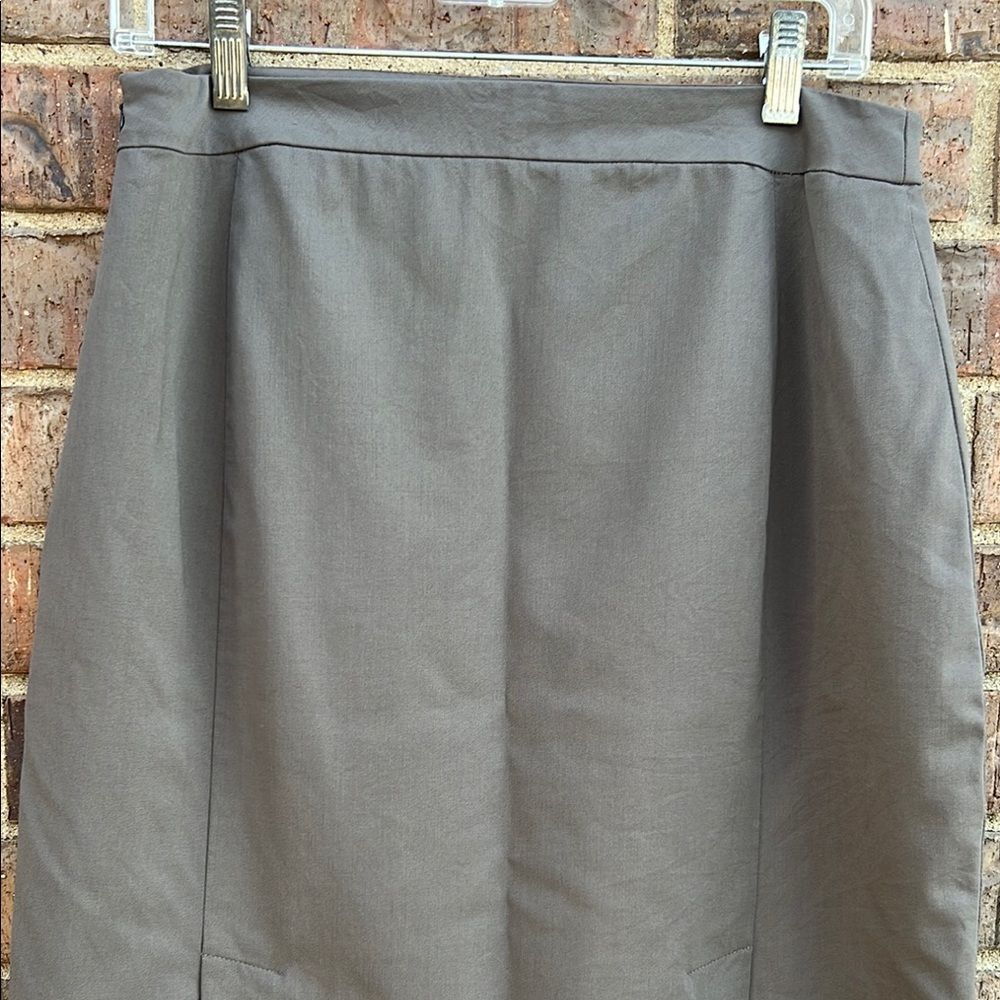 Lafayette 148 NY Gray Pencil Skirt 18 Office Corporate CorporateCore Minimal - Picture 5 of 8